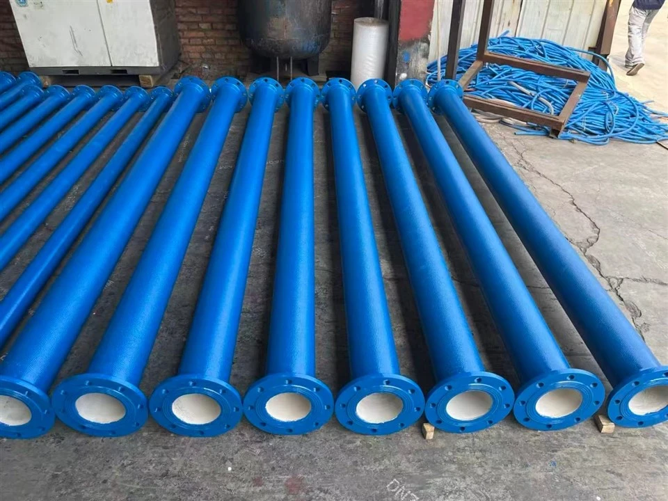 Pibell Flanged Dwbl Haearn Hydwyth DN80
