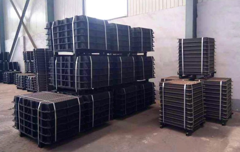 Haearn hydwyth Agoriad Dwbl Gorchudd Tyllau archwilio Sgwâr