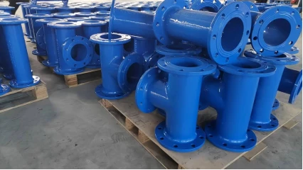 Tee Flanged Haearn hydwyth